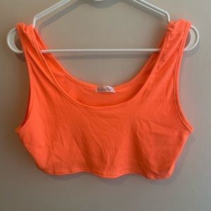 Just a Girl Neon Crop Tank
